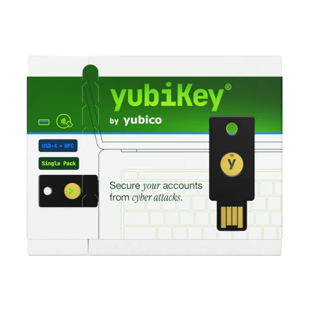 Ключ безпеки YubiKey 5 NFC (USB-A) Yubico з прошивкою 5.7+