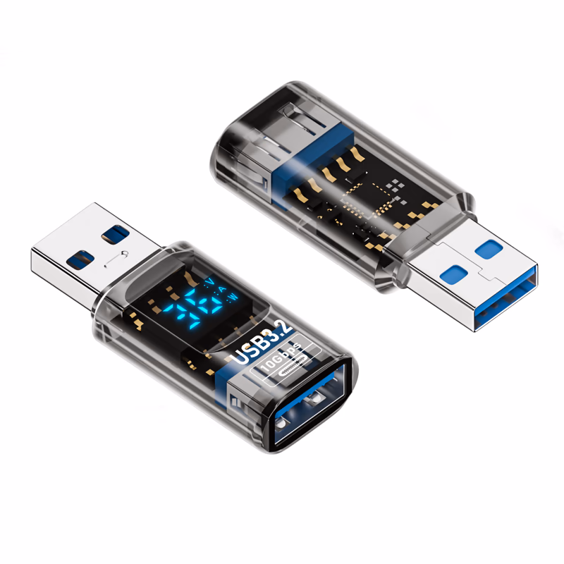 USB Adapter with LED (USB-A → USB-A)