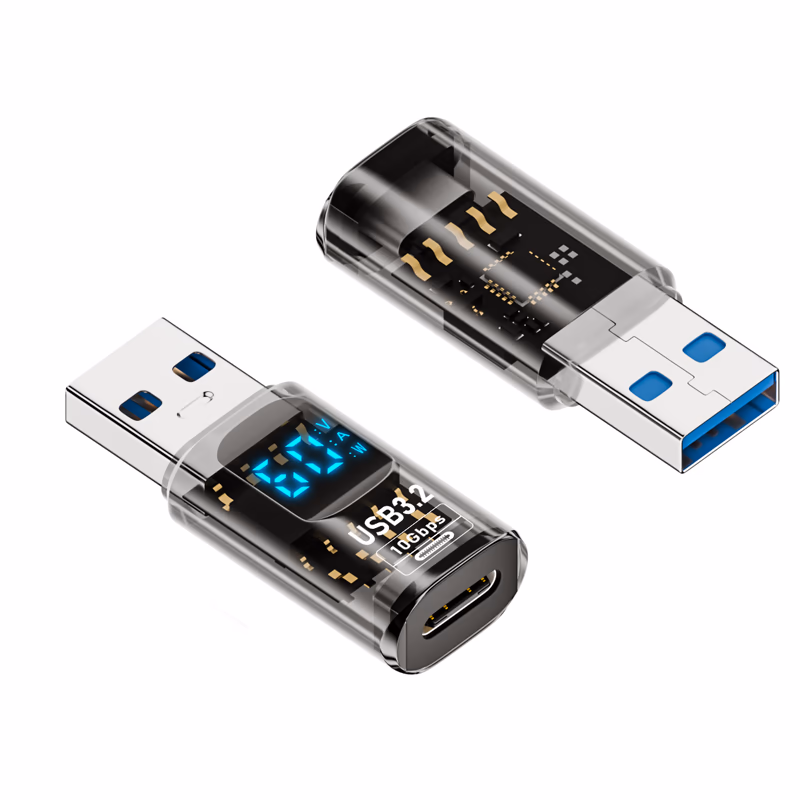 USB Adapter with LED (USB-A → USB-C)