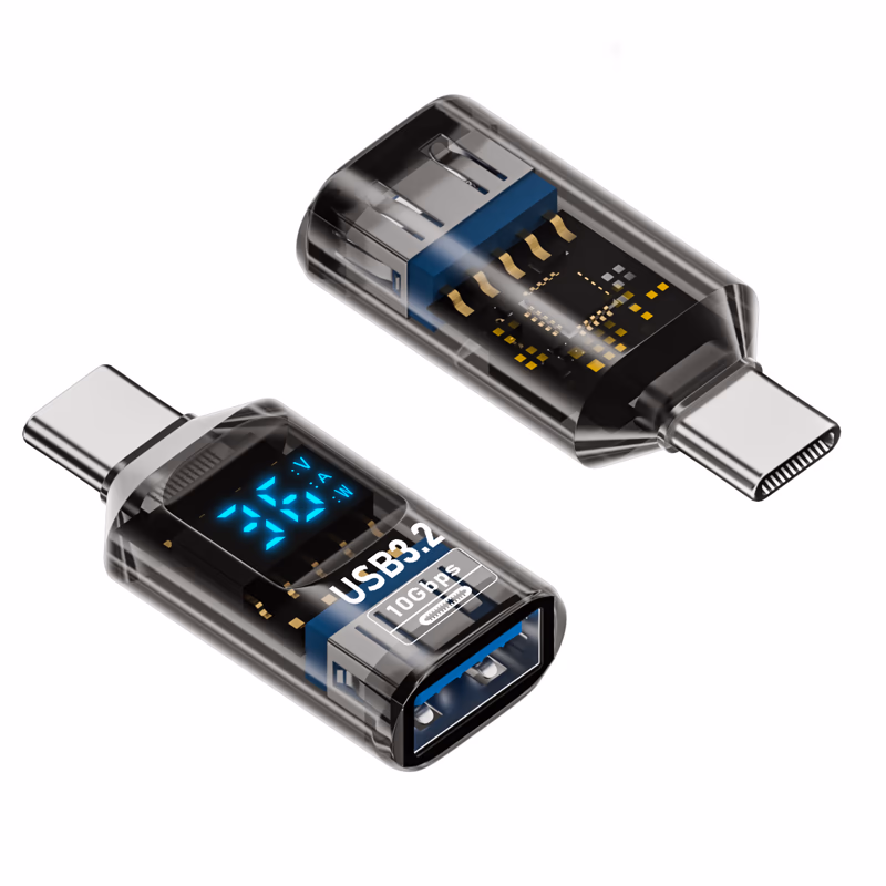 USB Adapter with LED (USB-C → USB-A)